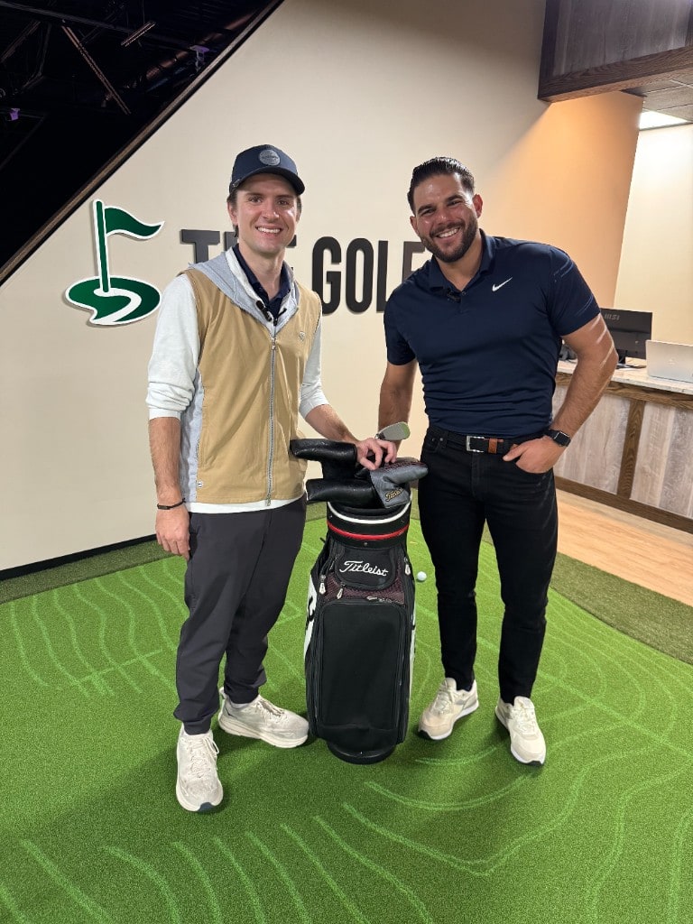 Jay Falconio at a local golf studio on Around Town