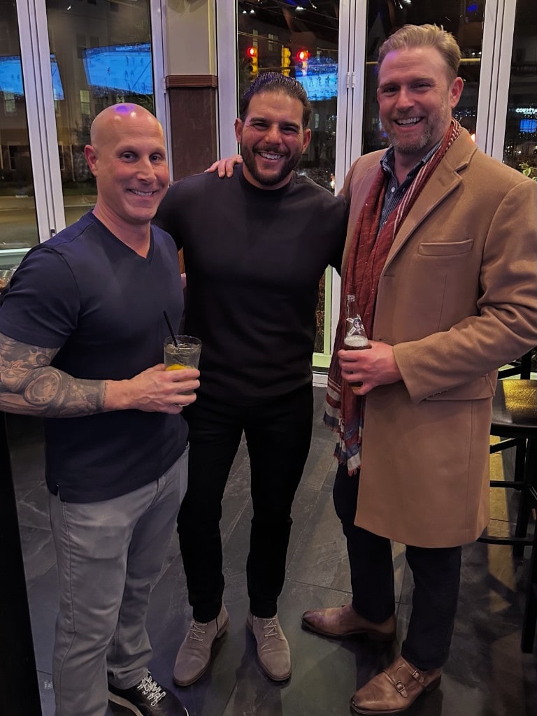 Jay Falconio with REMCO colleagues at a local restaurant